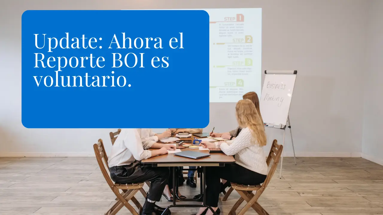 Update: El Reporte BOI ahora es voluntario 